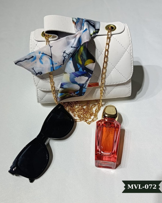 Vizon Fularlı Askılı El Çantası